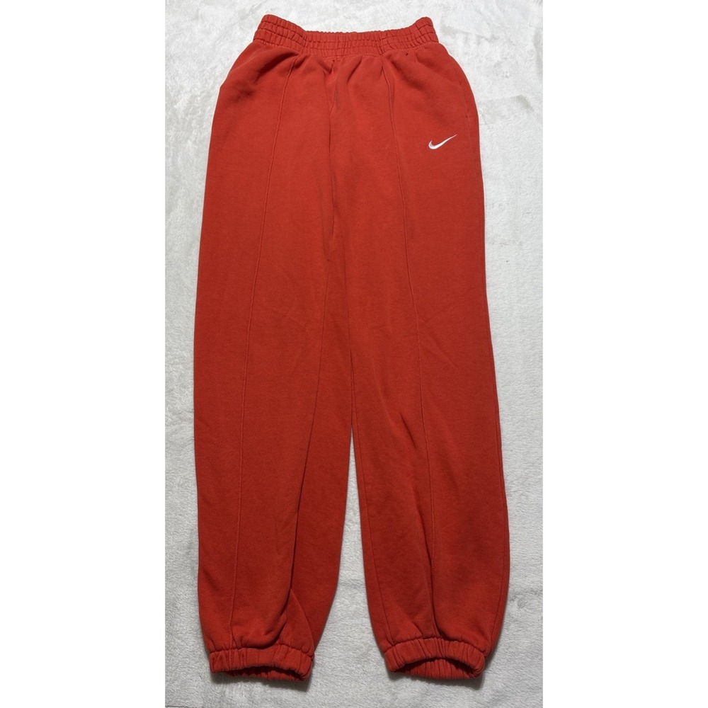 Nike Sportswear Club Jogger Womens Size Small Red Orange Sweatpants BV4089